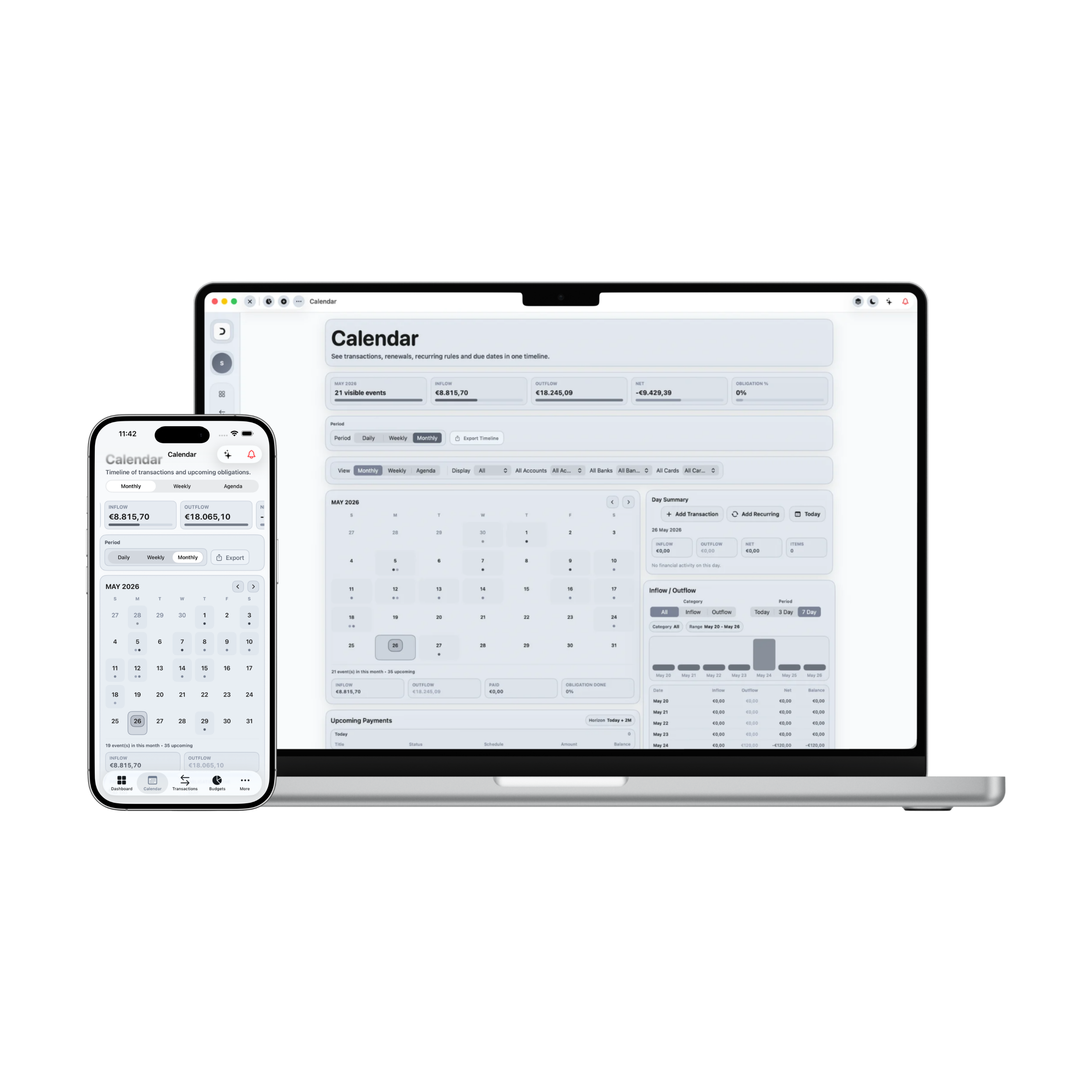 Damsera MacBook & iPhone Calendar Module Preview