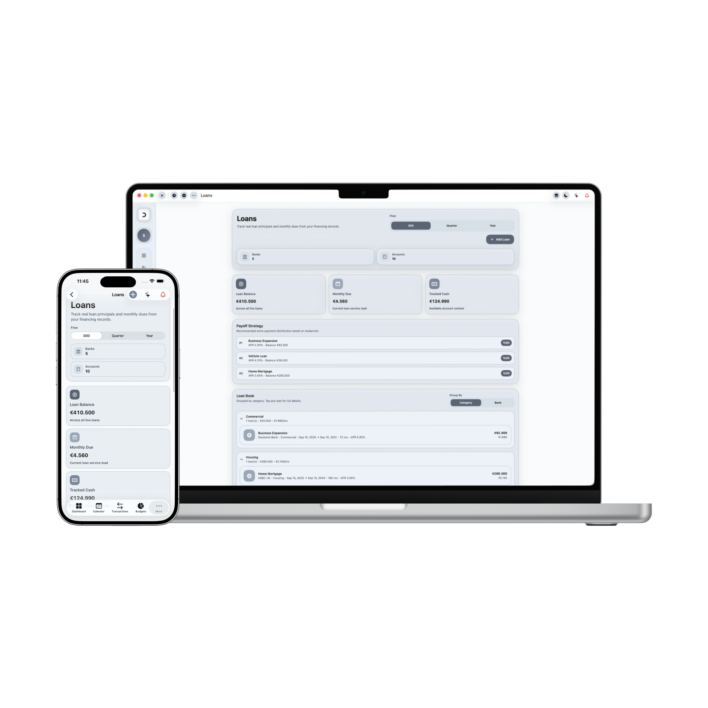 Damsera MacBook & iPhone Loans Module Preview