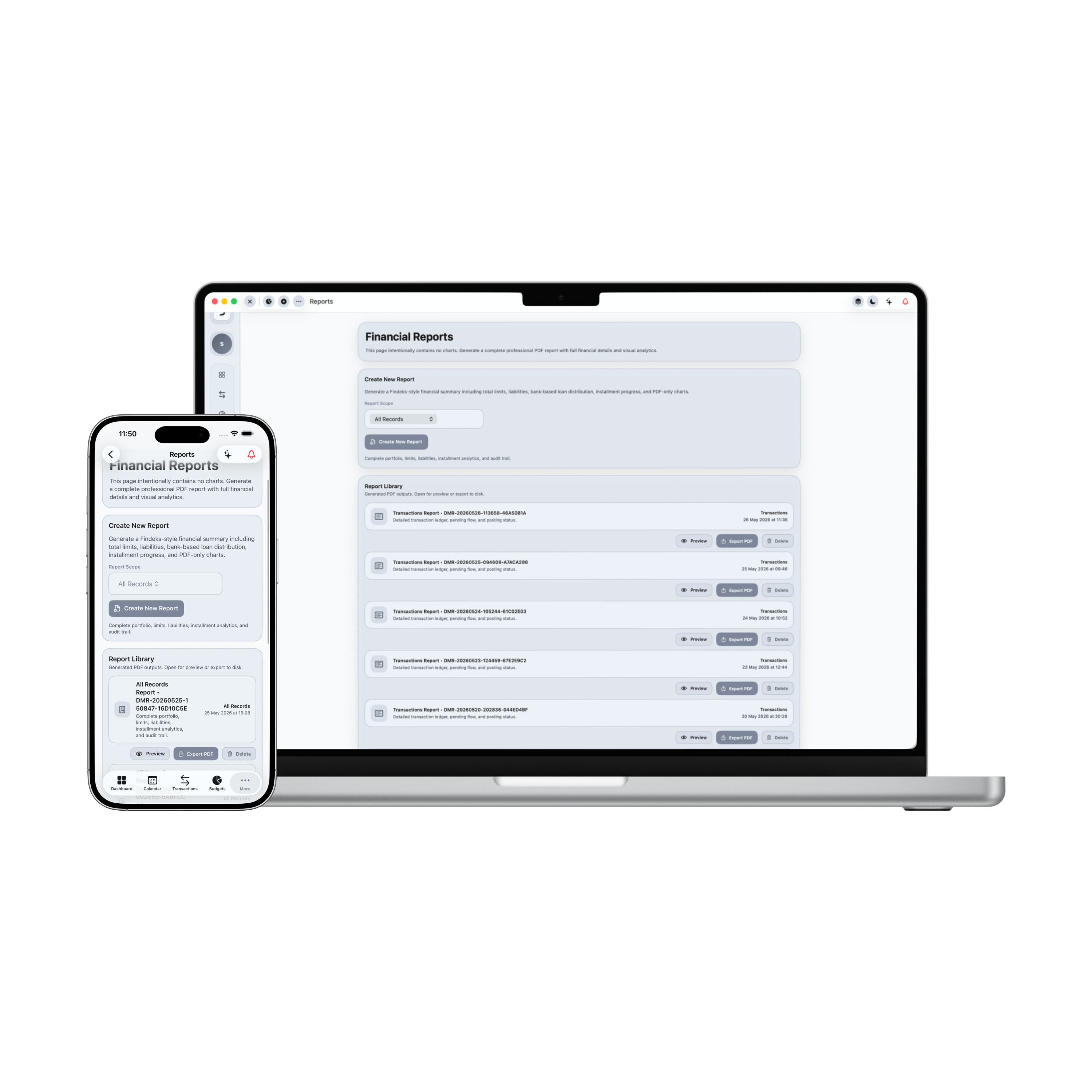 Damsera MacBook & iPhone Reports Module Preview