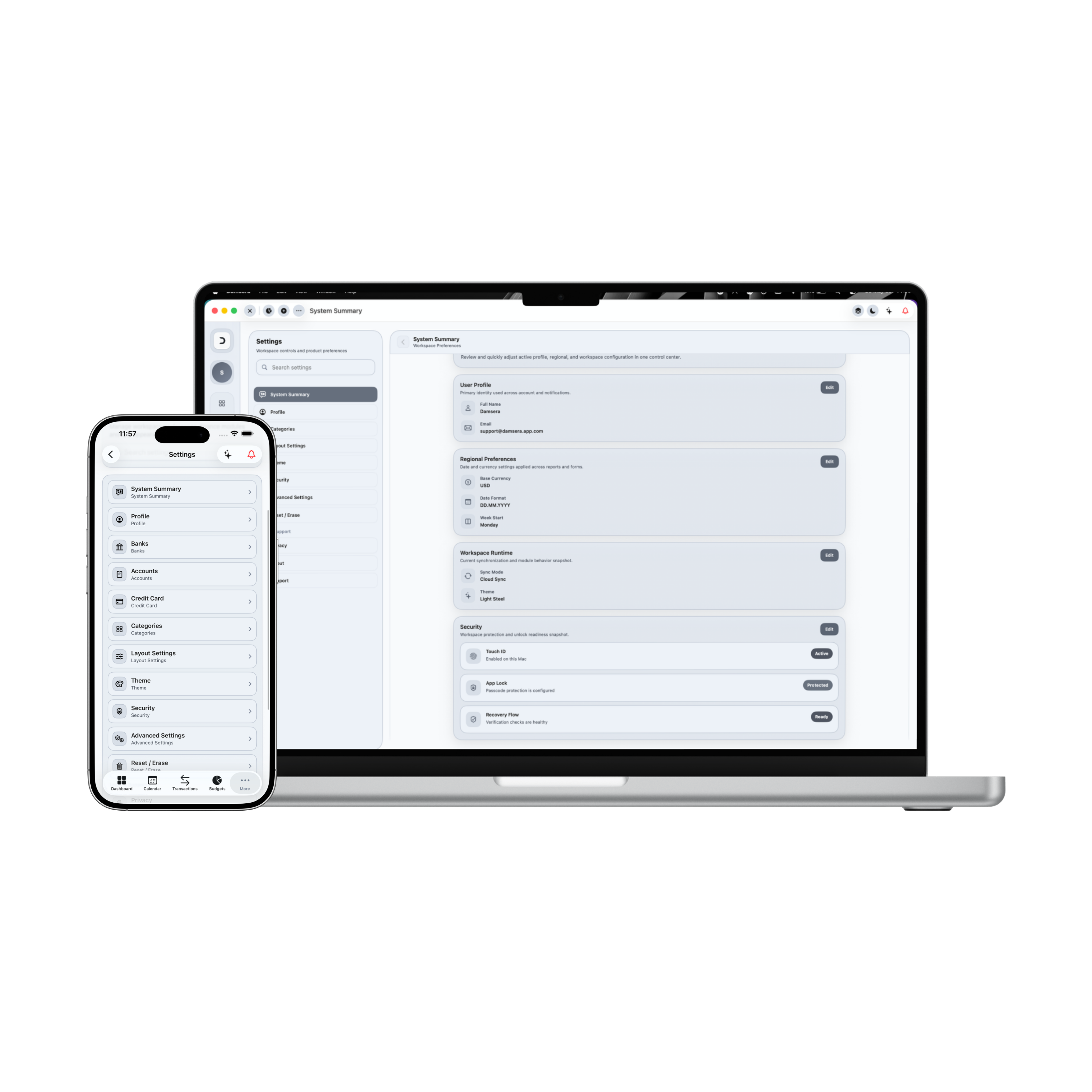 Damsera MacBook & iPhone System Module Preview